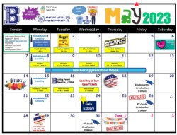 May Activities Calendar